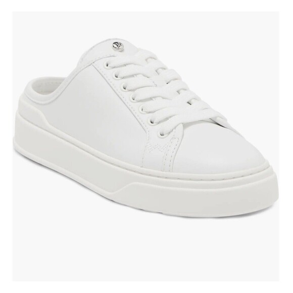 Stuart Weitzman Skater Mule Sneakers In White Sz 7 New - Picture 1 of 10